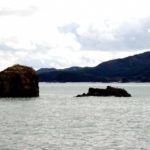 サンオーレ袖浜のモアイ岩