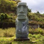 さわやか公園のモアイ像