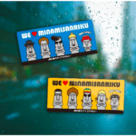 モアイファミリーステッカーイエロー3